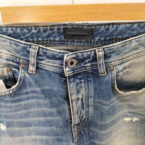 ディーゼルブラックゴールド DIESEL BLACK GOLD TYPE-2510 ダメージデニムパンツ メンズ US:32-33